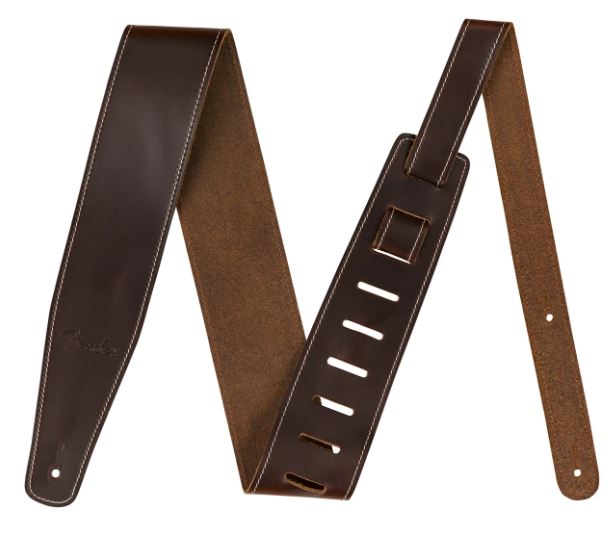 Fender Broken-in Leather Strap Brown 2.5"