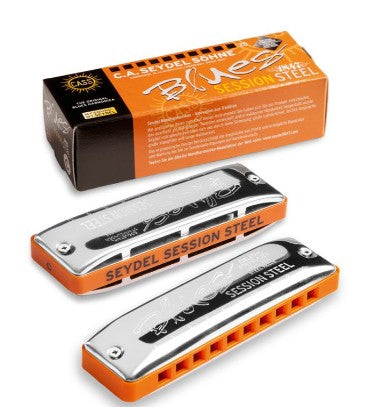 Blues Session Steel B Harmonica