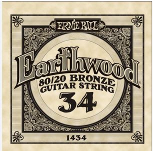 Ernie Ball Earthwood Single .034