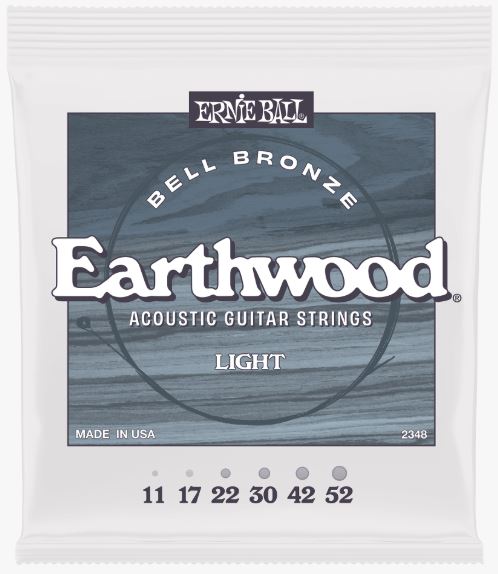 Ernie Ball Light Earthwood Bell Bronze Acoustic Strings 11-52