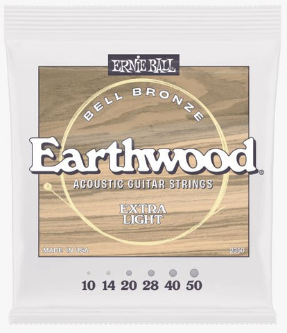 Ernie Ball XL Earthwood Bell Bronze Acoustic Strings 10-50