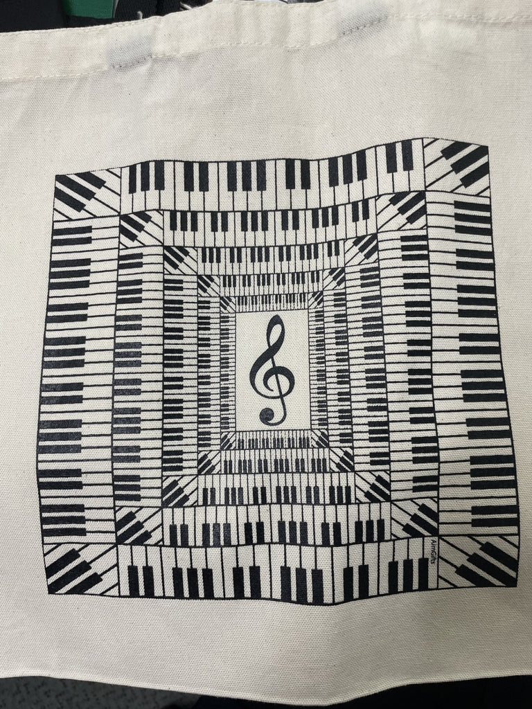 Totebag Muisc Kybd Repeated