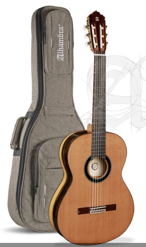 Alhambra 6 Ebano Blanco Classical Guitar W/bag