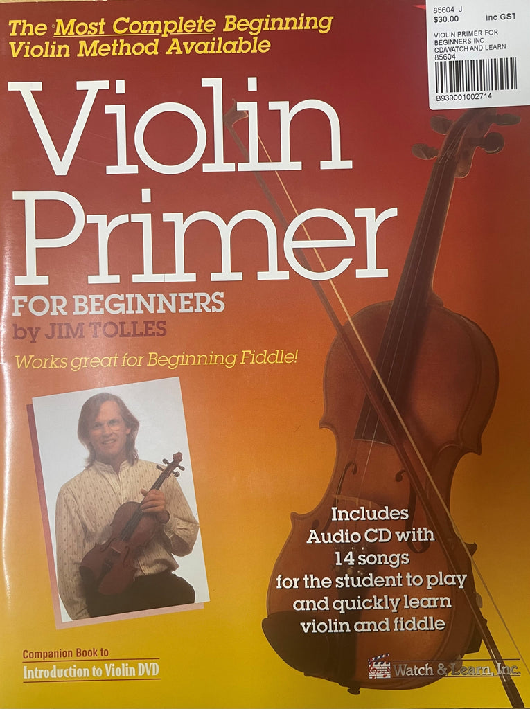 Violin Primer for Beginners INC CD