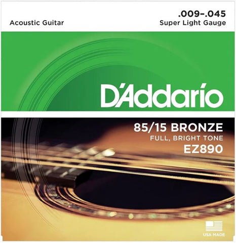 Daddario RZ890 85/15 Bronze 9-45