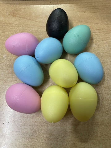 Egg Shakers (pair) - Assorted Colours (Pastels/Black)