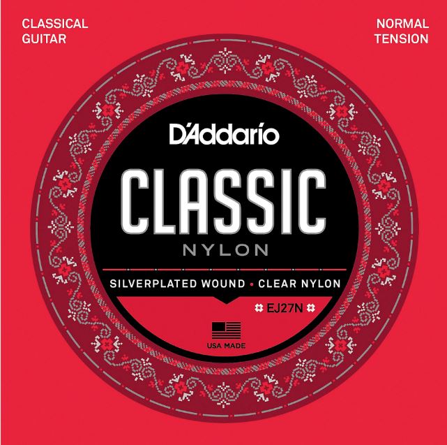 Daddario EJ27N Palin End Nylon Classical Guitar String Set