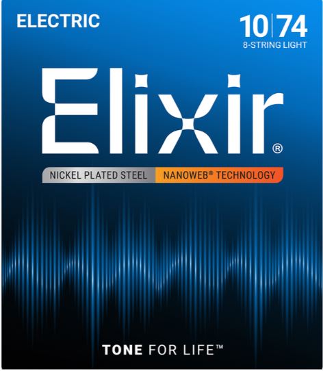 String Electric Elixir 10-74 8-Str Nanoweb 12062