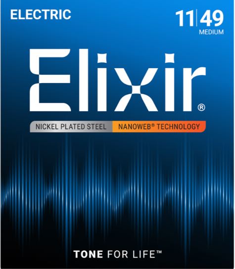 String Electric Elixir 11-49 Nanoweb 12102