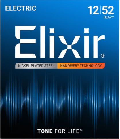 String Electric Elixir 12-52 Nanoweb 12152