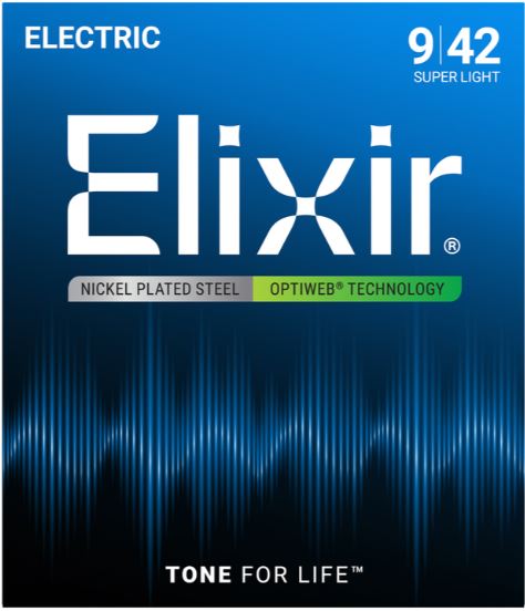 String Electric Elixir 9-42 Optiweb 19002
