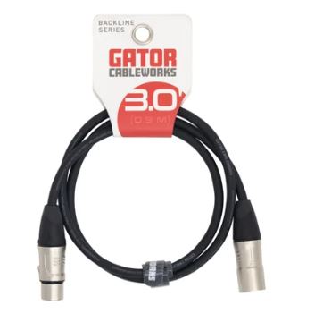 Cable XLR Gator Backline Series 3ft