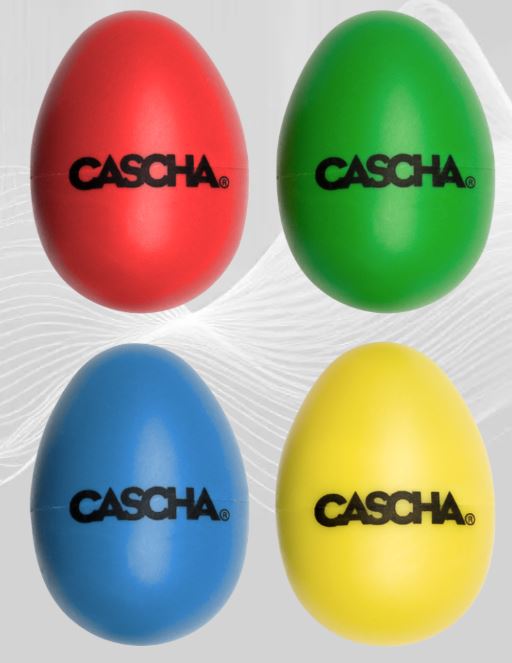 Sela Egg Shaker - Set of 4 - Red-Green-Blue-Yellow