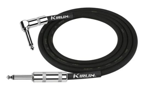 Kirlin 6m RA Instrument Cable Black