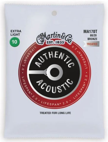 Martin Authentic Acoustic SP Treated Bronze Extra Light Gauge .010 - .047