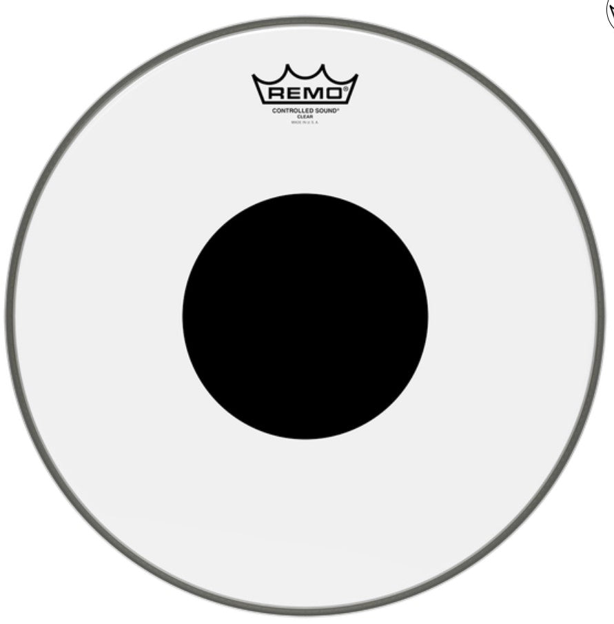 Remo 12" Controlled Sound Clear Drum Head with Black Dot