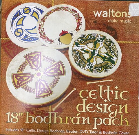 18 Inch Bodhran Claddagh
