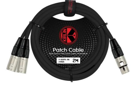 Kirlin 2m XLR To @x XLRM Splitter