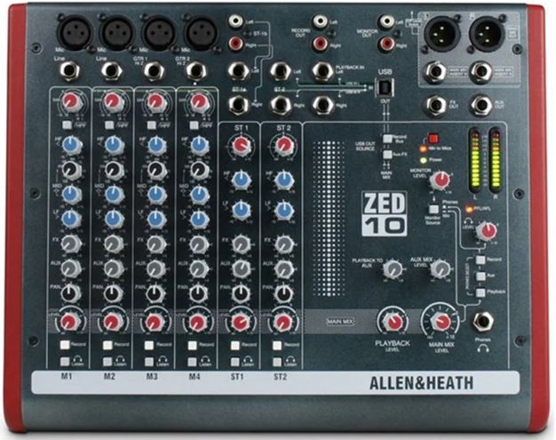 Allen & Heath 10 Chanel Mixer with USB and Effects