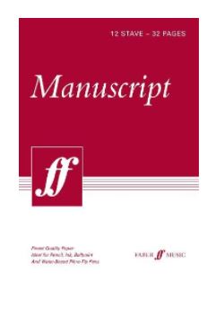 Manuscript A4 12 Stave 32 Pages Cream