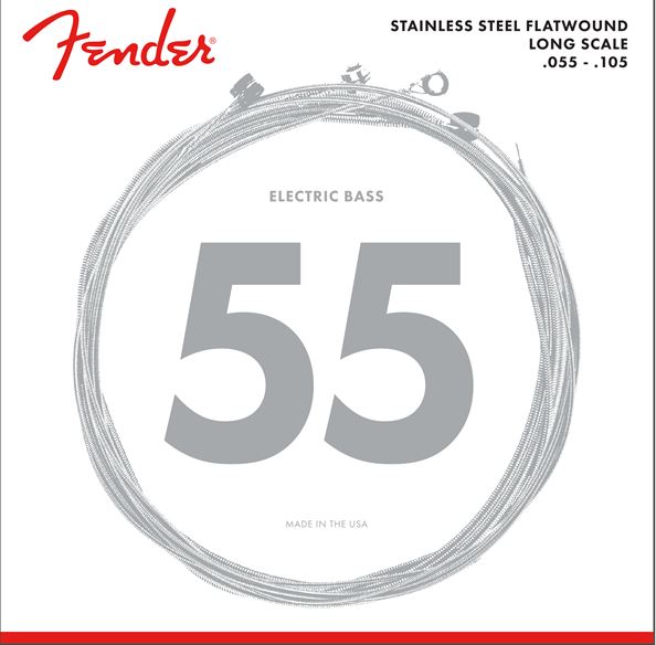 Fender STNLS STL Flat Wound Bass Strings 55-105