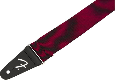 Guitar Strap Modern Tweed Blk Red