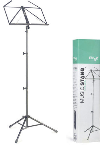 3 Section Heavy Duty Music Stand - Black