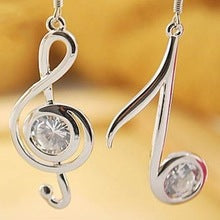 EARRINGS SILVER TREBLE CLEF