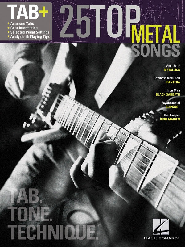 25 Top Metal Songs Tab Tone