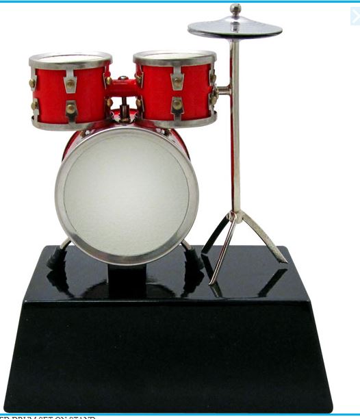 Mini 3" Drum Set on Stand