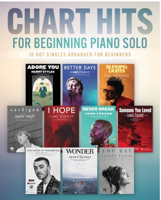 Chart Hits for Beginning Piano Solo