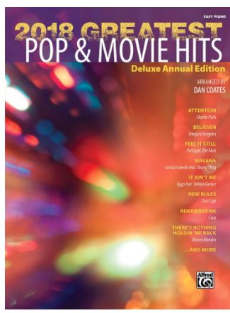 2018 Greatest Pop 7 Movie Hits - Easy Piano