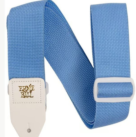 PolyPro Guitar Strap - Soft Blue & White
