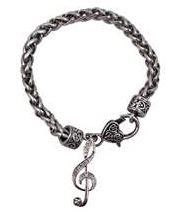Bracelet Crystal G Clef Silver