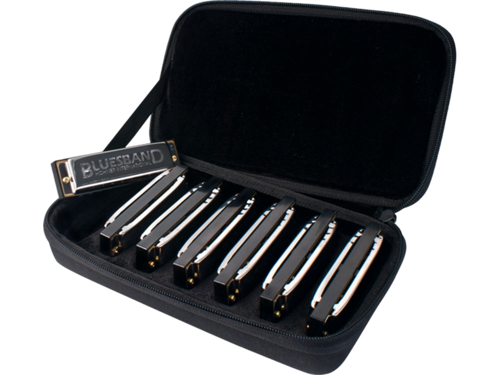 Harmonica 7 Pack W/Case Blues Band