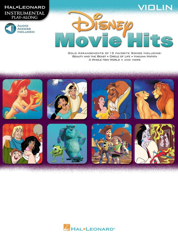 DISNEY MOVIE HITS BK/CD VIOLIN