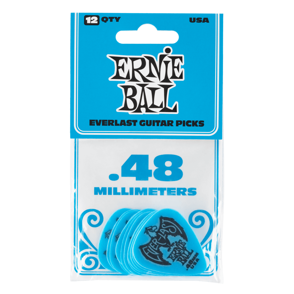 Ernie Ball Everlast Picks 12 Pack .48mm