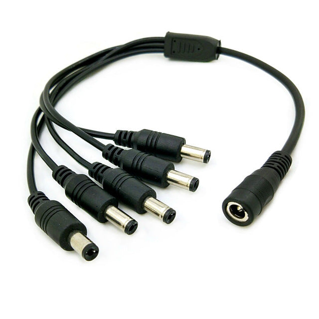 5 Way DC Cable 2.1mm Plugs