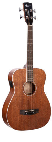 CORT SHORT SCALE ACOUSTIC BASS W/FISHMAN + BAG
