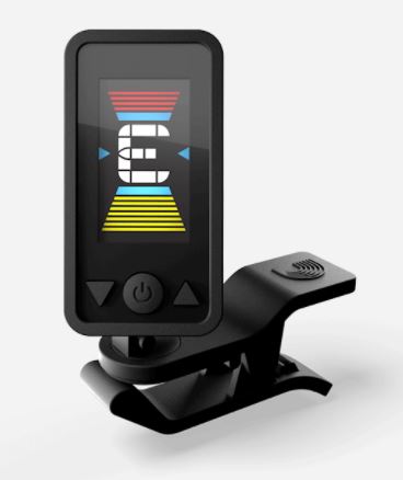 Daddario CT17BLK Eclipse Headstock Clip on Tuner-Black