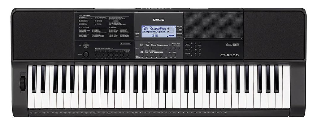 Casio CTX800 Portable Keyboard 61 Note Touch Response 600 Tone- P/Bend