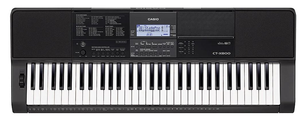 Casio CTX800 Portable Keyboard 61 Note Touch Response 600 Tone- P/Bend