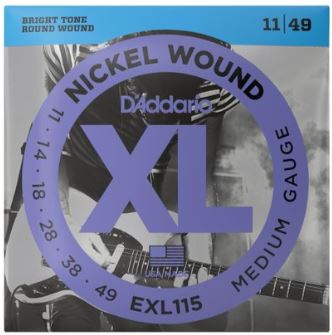 Electric GTR String Set N/W 11/49 blues Jazz EXL