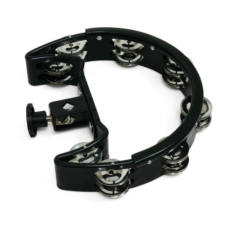 Drumset Tambourines BLK 1/2 Moon