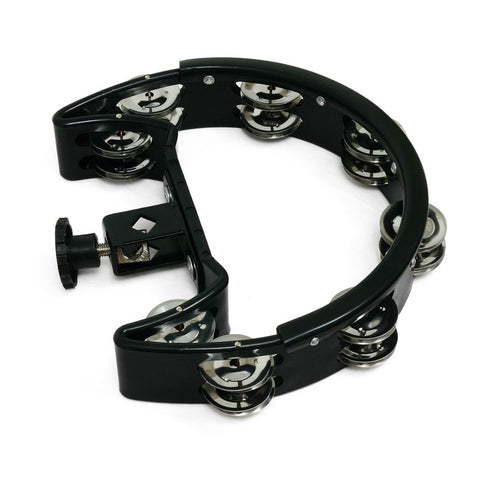Drumset Tambourines BLK 1/2 Moon