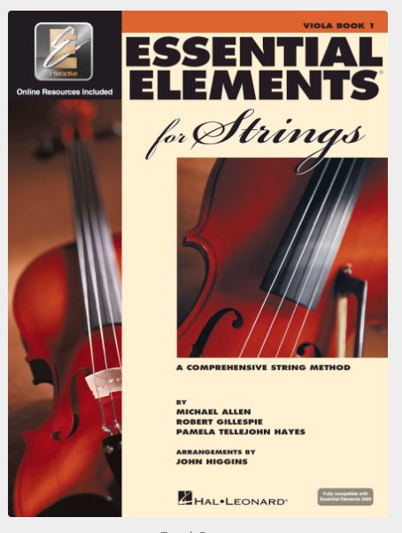 ESSENTIAL ELEMENTS FOR STRINGS BK 1 VIOLA