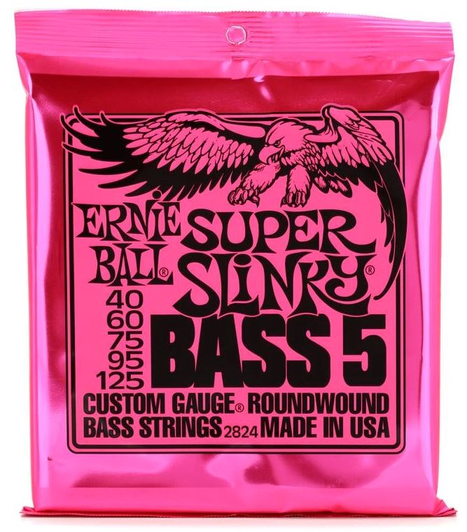 ERNIE BALL 2824 BASS GTR 5 STR SET 40/125 SUPER SLINKY