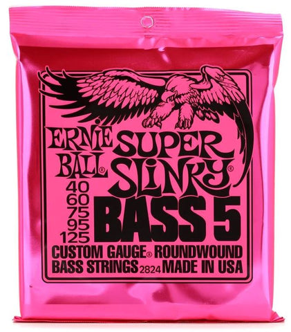 ERNIE BALL 2824 BASS GTR 5 STR SET 40/125 SUPER SLINKY
