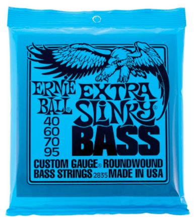 ERNIE BALL 2835 BASS GUITAR STRINGS 40-95 EXTRA SLINKY