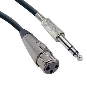 3 FT TRS JACK TO FEMALE XLR CABLE